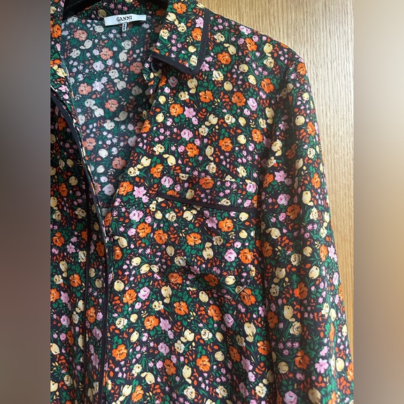 GANNI multicolor silk Joycedale Blouse, size M (EU 40) - Picture 8 of 14